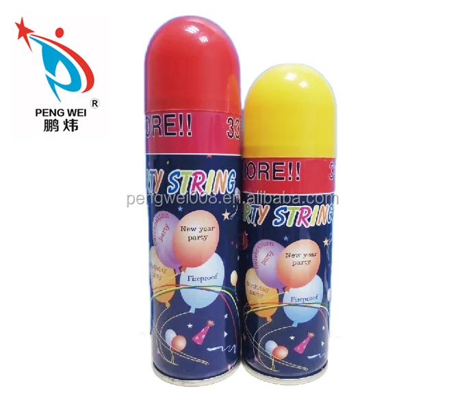 Factory wholesale silly string spray for festival holiday party spray
