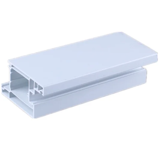 לבן צבע Upvc חומר דלת וחלון פרופיל