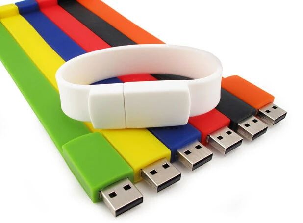 Fashion Silicone Bracelet 8GB USB 2.0 Flash Memory Stick Pen Drive Thumb U Disk - ANKUX.COM