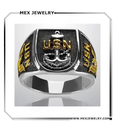 New Styles Every Week US Navy Seals Military Silver Stainless Steel ...