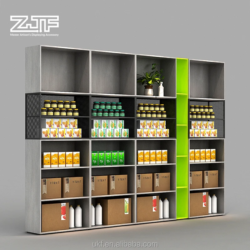 3d Supermercado Diseño Interior De Comer Dulces Verduras Puesto De