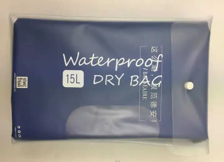 New Design Custom logo dry bag Outdoor Kayak PVC wet dry bag with wet and dry inner pockets inside