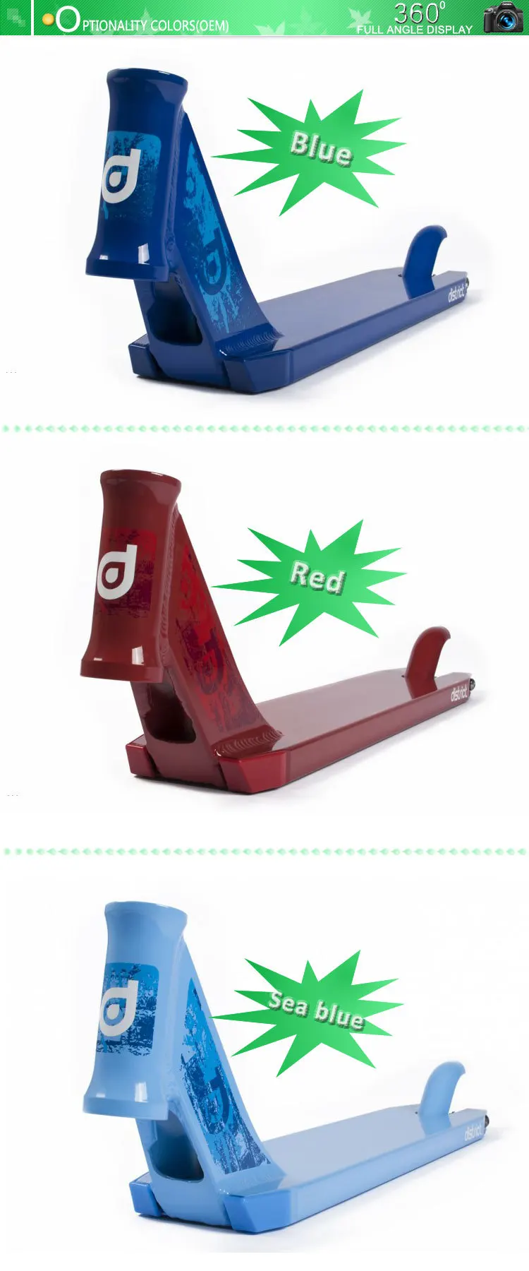 Professional Stunt Scooters Deck,Pro Scooter Aluminum Deck With T6 Heat