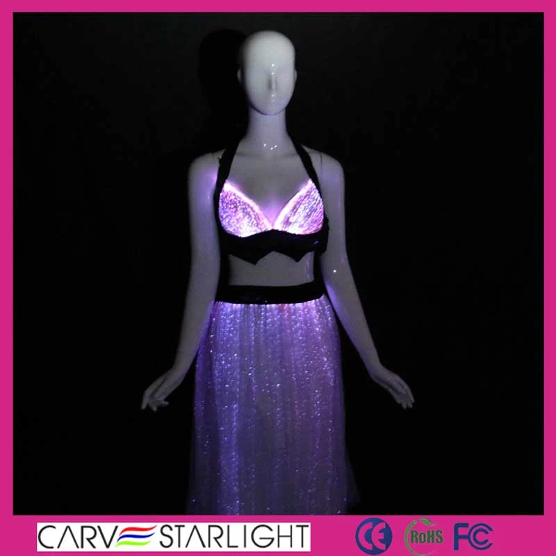 Performance LED Dance Skirt LED Dress Belly Dance Costume Skirts fairy LED skirt