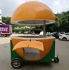 Popular Full Open Orange Shape Fruit Juice Bar Food Kiosk Sale