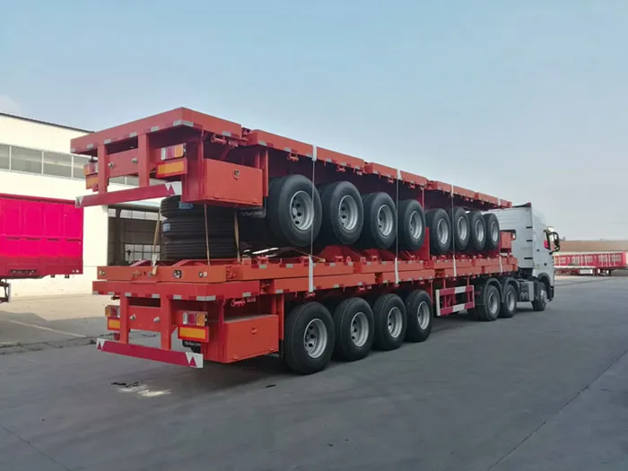 China Manufacturer 40FT Flatbed Container Semi Trailer/Truck Trailer