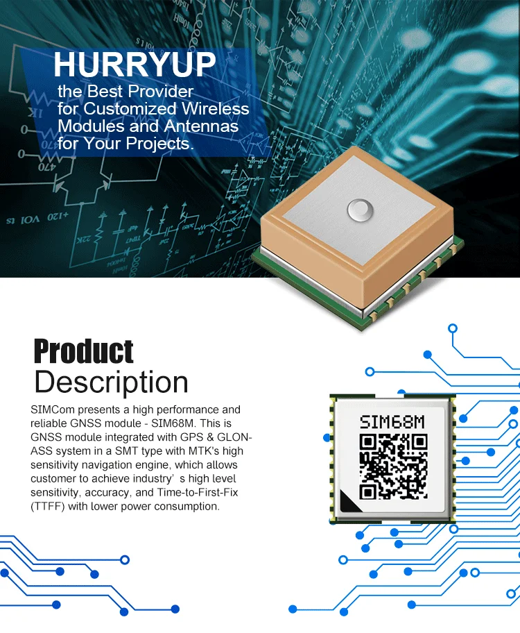 High Performance Simcom Gps Gnss Module Sim68m - Buy Sim68m,Simcom ...