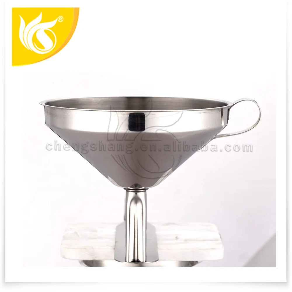 2in1 Stainless Steel Oil Funnel,Cooking Funnel,Juice Funnel Drain