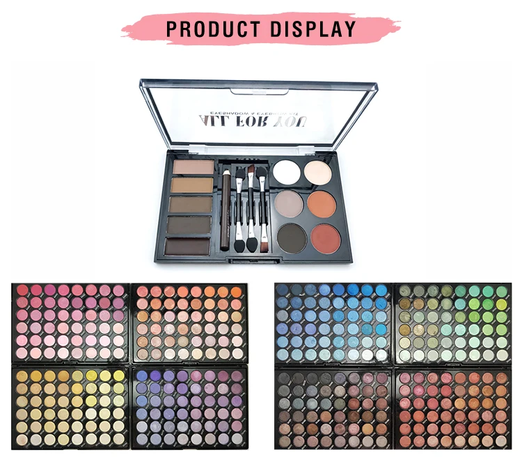 High Quality Makeup Eye Shadow Palette Eyebrow Powder Kit with Eyebrow Pencil and Brush