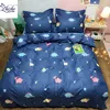 Cartoon style Dinosaur printed cotton duvet cover sets