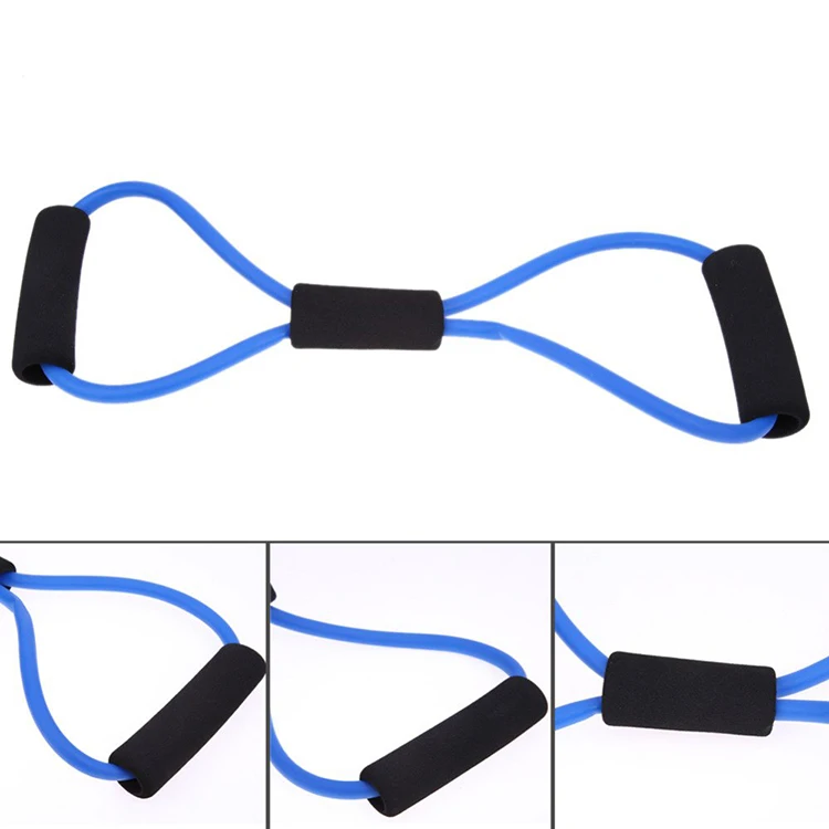 8 Figure Stretch Bands Yoga Sports Exercise Band Resistance Tube Straps Yoga Bands