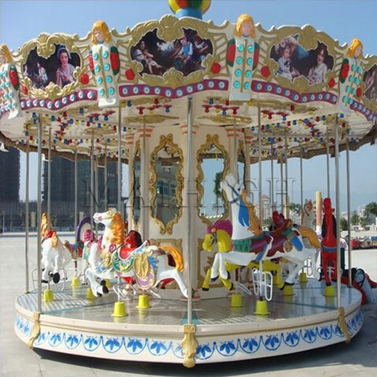 Modern Carousel Playground Equipment Roundabout Swing Carousel Horse ...