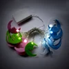 White Indoor Static Battery Operated LED Pink, Blue And Green Ramada Moon Fairy Lights