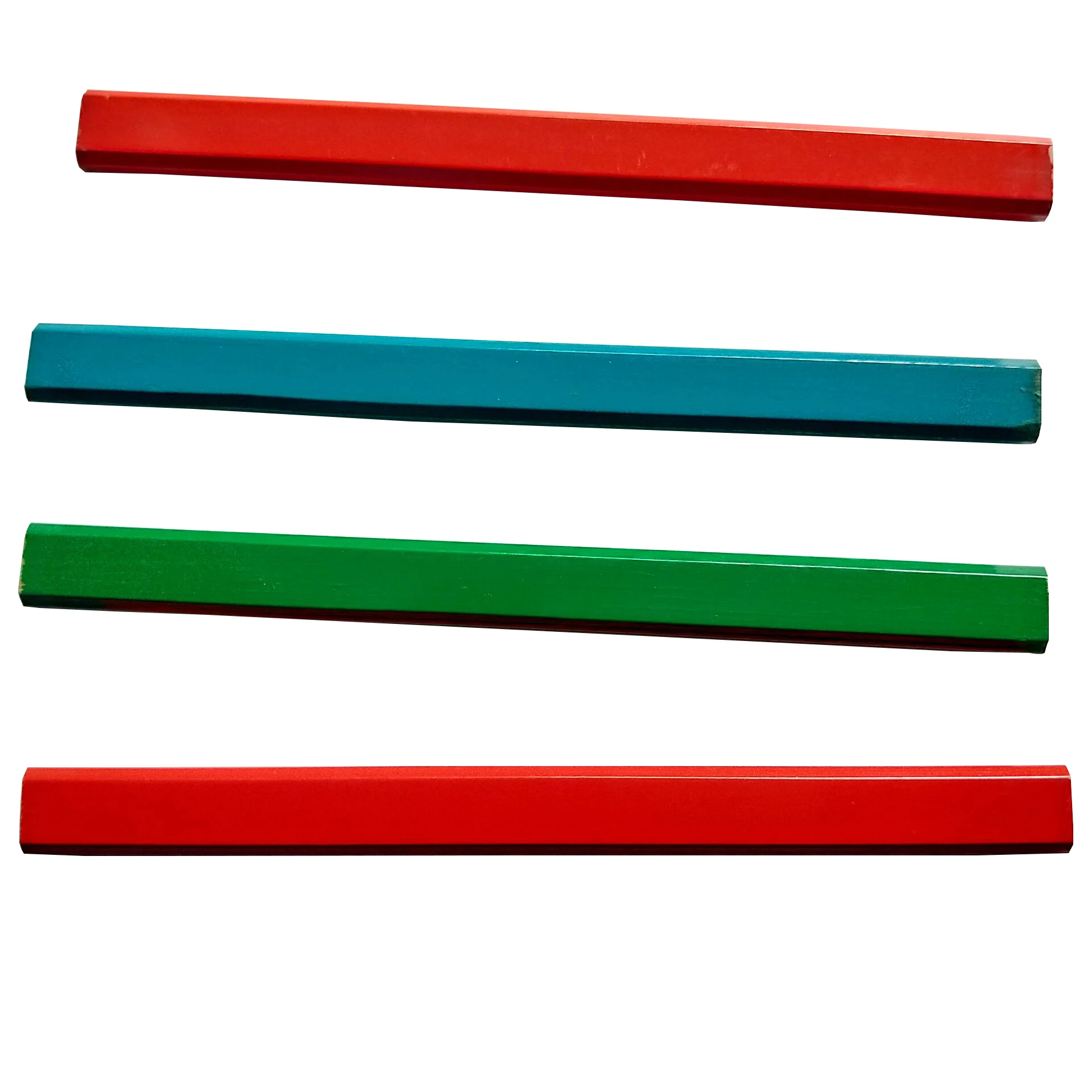 Карандаш красно-синий строительный двухсторонний плоский