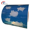 The blue sky and white clouds design colour coated steel coil