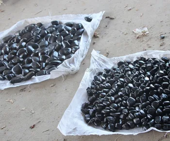 China Black Polished Rock For Landscaping China Black Polished Rock For Landscaping