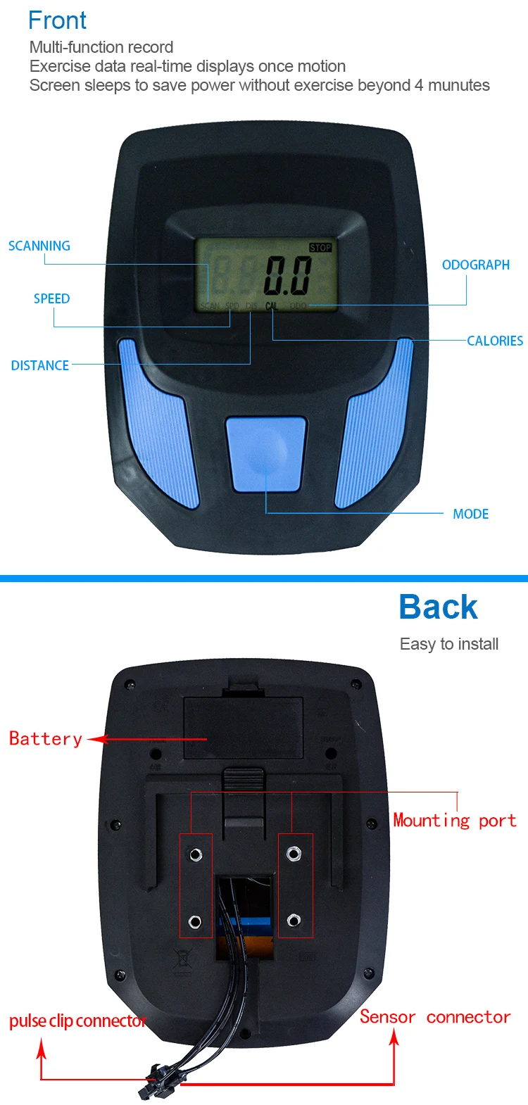 spin bike monitor mount