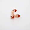 big volume brass T shape 3 way hose coupling