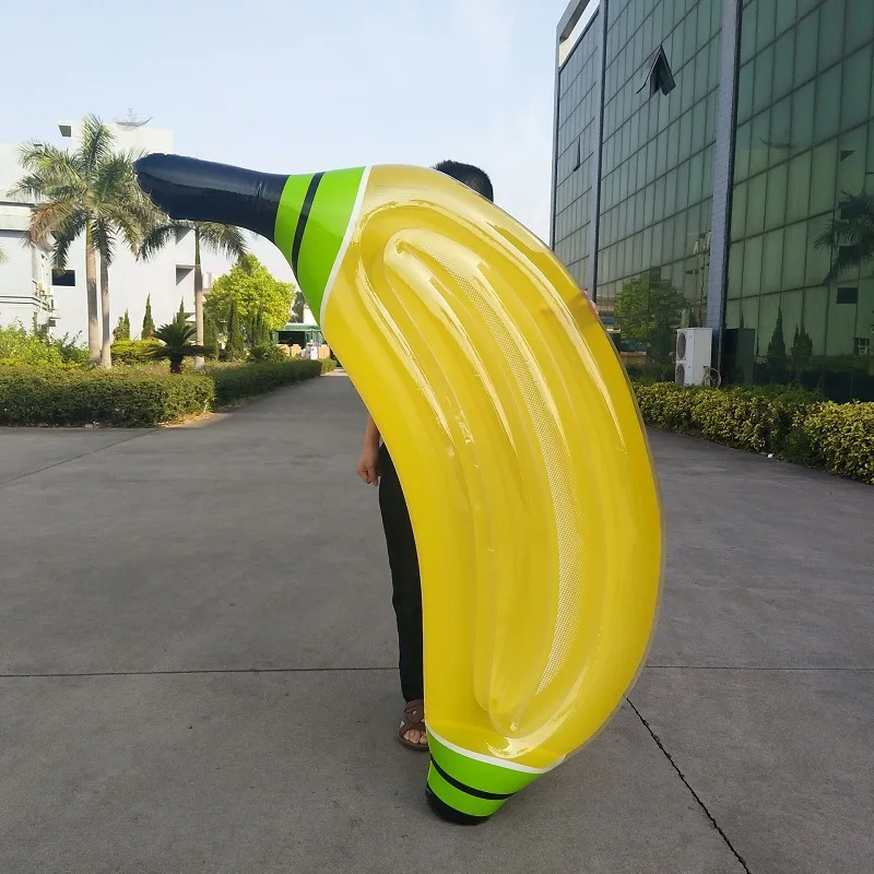 Inflatable Banana Pool Float Lie-on Fruit Swimming Ring For Adult ...