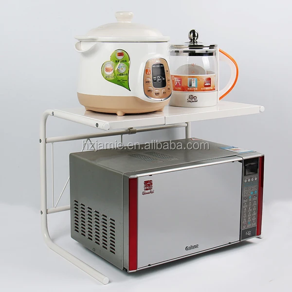 Metal Telescopic Microwave Oven Rack Kitchen Shelf For Microwave Buy Microwave Oven Rack