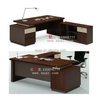 Wood Office Furniture Executive Desk Ceo Office Table With Side