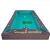 free air ship to door,6x4m Outdoor giant human inflatable snooker soccer pool table,Inflatable snook ball Billiards Table field