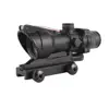 wholesale hunting weapon conch shape acog 1*32 red dot scope with false fiber