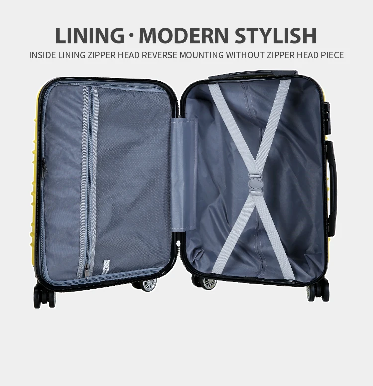 Hot Sale Simple Design Travel Abs Bayer Carryon Trolley Carryon