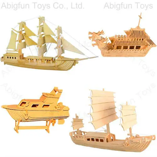 3d wooden construction kits