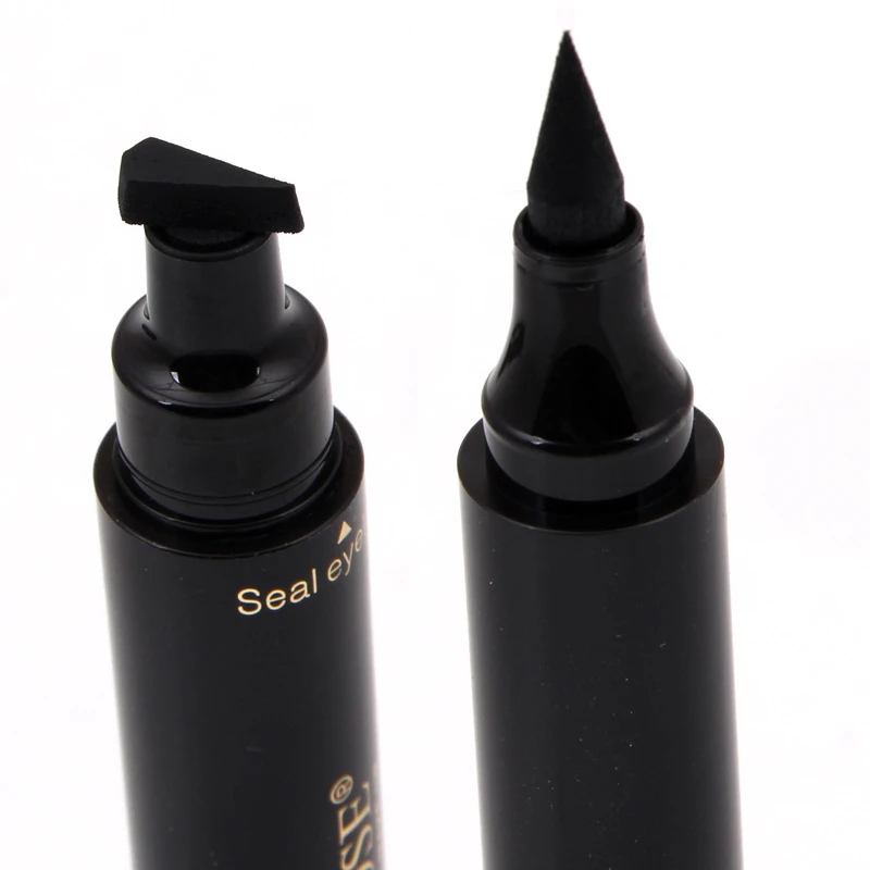 Miss Rose Brand Double Head Seal Stamp Eyeliner Pencil Professional Liquid Eye Liner Pen Women 