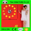 Cute Expression DIY Wall Clock Vinyl Sticker Watches Home Decor Kid Room