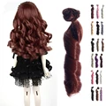 1PC Wig BJD Doll DIY High temperature Wire Handmade Curly Wigs Hair For Barbie Doll For