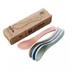2019 Hot Sales Chinese Style Wheat Straw Tableware Small Spoon Household Soup Spoon