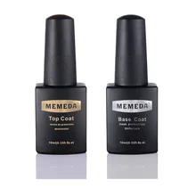 2pcs/lot very shiny LED&UV base coat + top gel nail gel polish for nail art soak-off UV nail gel polish with free shipping