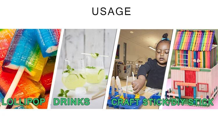 Food Grade White Birch Hot Sale Cheap Custom  Wood Round Bar  Sticks