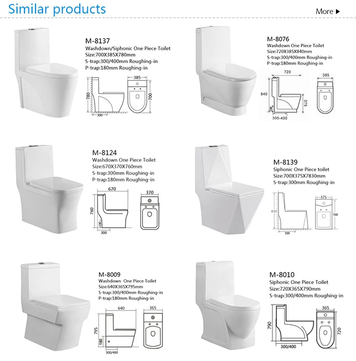 India type one piece water system toilet