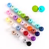 Wholesale Custom BPA Free Soft Silicone Baby Loose Teething Round Beads For Women Jewelry Making