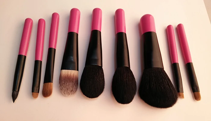 MSQ latest 9pcs cute high quality rose pink natural maakeup tools cosmetic brush set 3.jpg