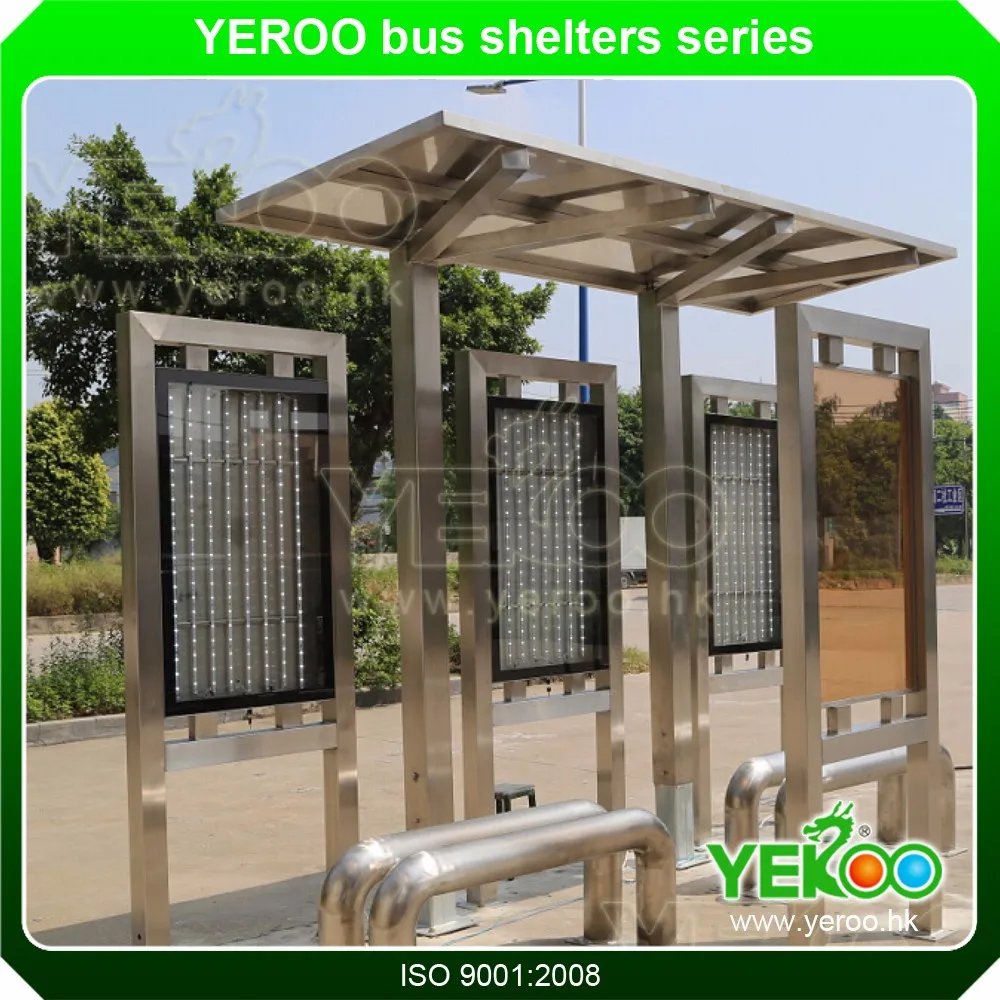 product-YEROO-Outdoor modern street furniture Bus Stop Shelter bus shelter-img-5