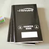 3 quires sewn with thread black tape notebook