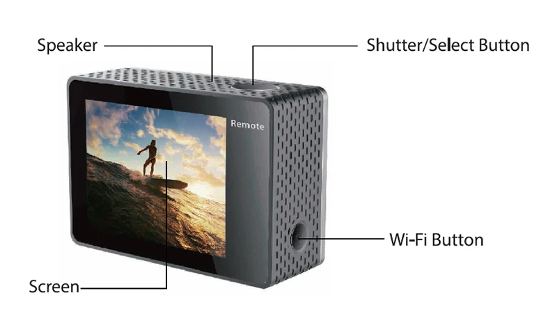 Original Waterproof Ultra HD 4K Action Camera EKEN H8R Plus Action Camera Live Streaming WiFi Control