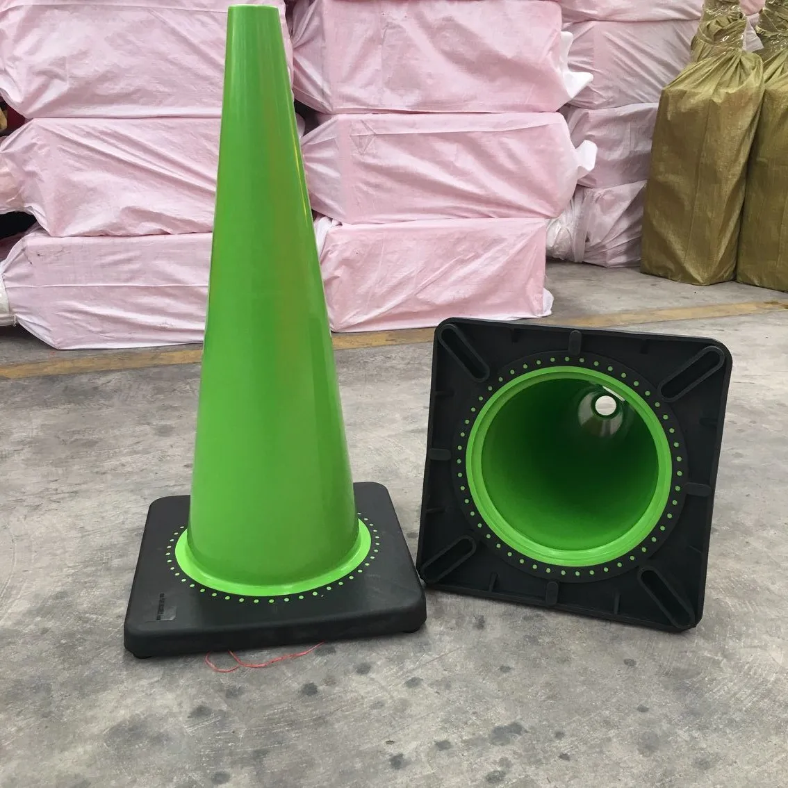 36"/90cm Height Pvc Green Traffic Cones For Parking Buy 90cm Pvc Cone