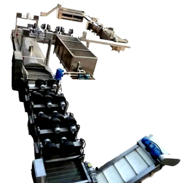 
automatic High Quality Frozen French fries Production Line , Potato chips production line 200kg/h 