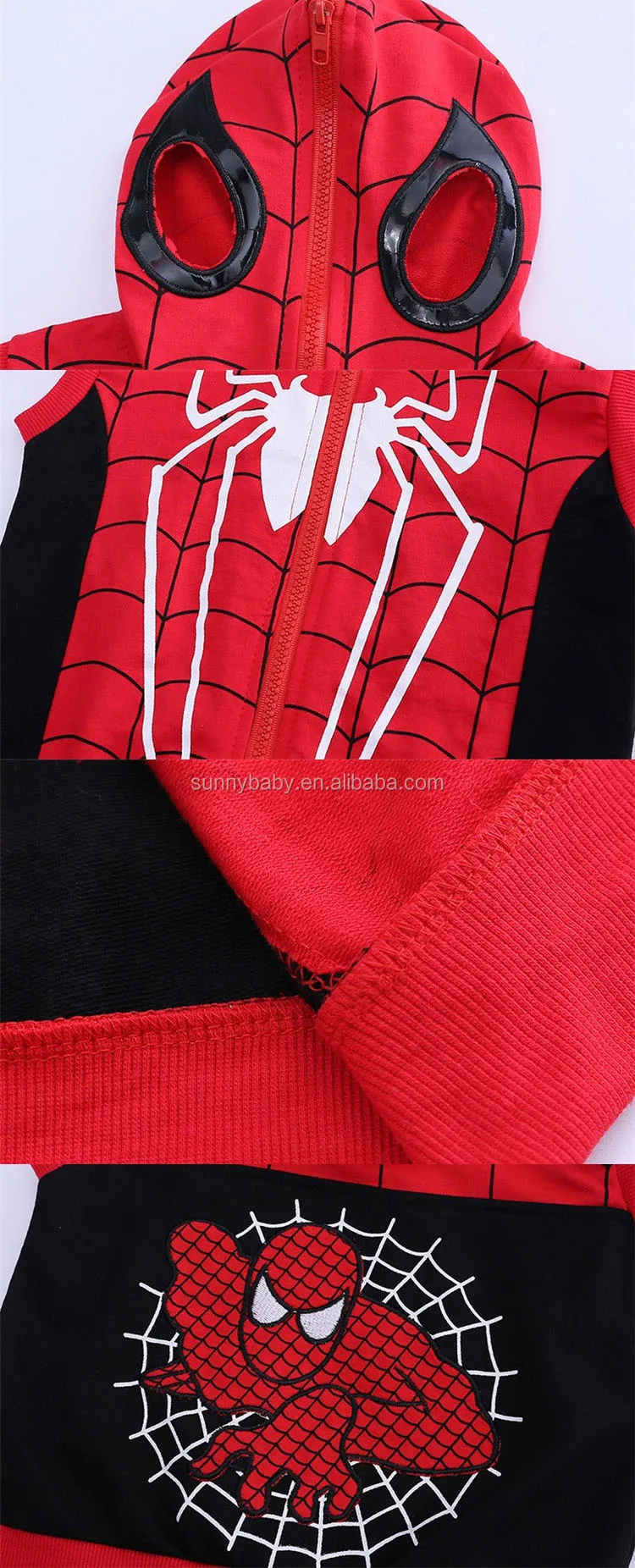 Spiderman zipper hoodie5