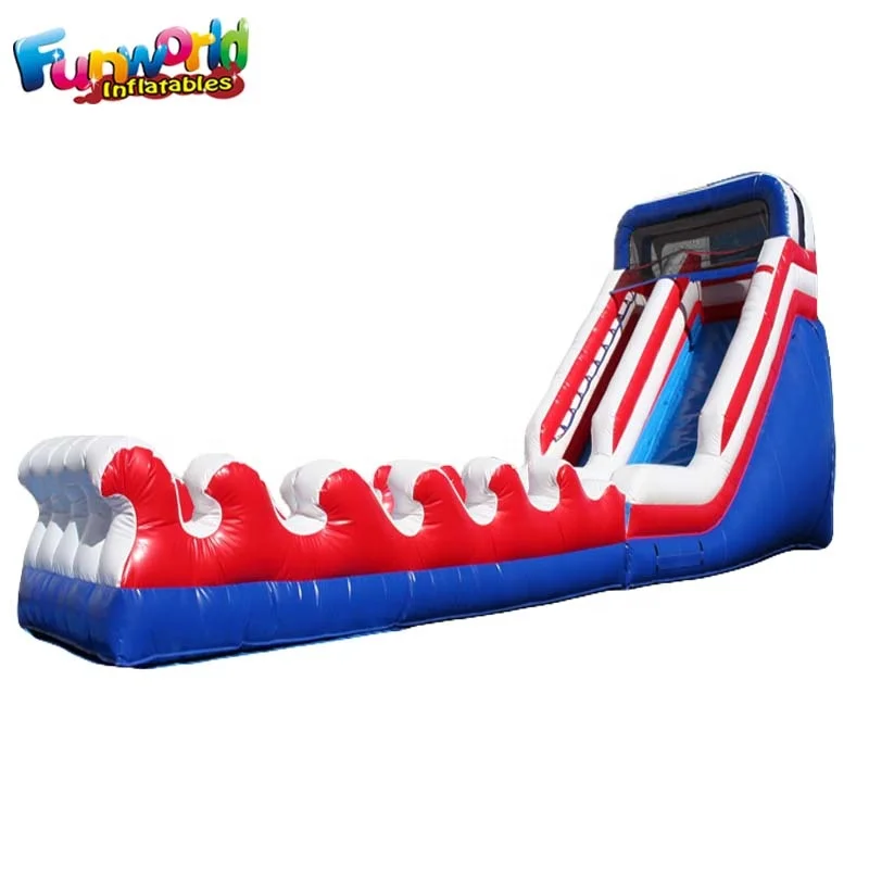 Corkscrew Water Slide With Pool Inflatable Party Jumping Water Slide