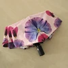 Wholesale automatic opening and closing folding sun umbrella with customized printing design