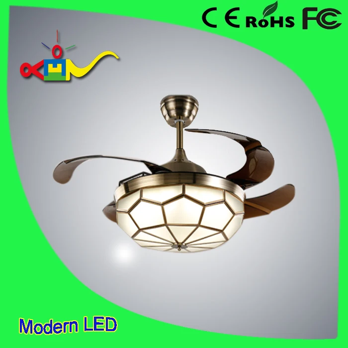 52 inch Contemporary Boreal Europe Style Light Weight White Coffee Flush Ceiling Fan Light
