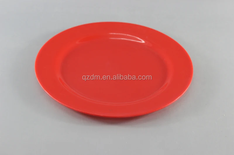Red Melamine Diner Plate Serving Dishes
