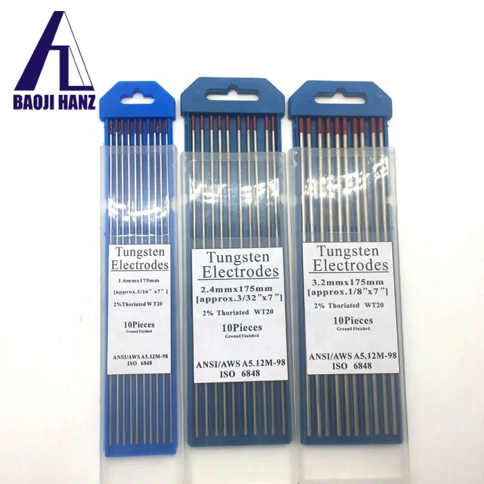 2 Thoriated Red Tig Tungsten Electrodes Buy Tig Welding Tungsten