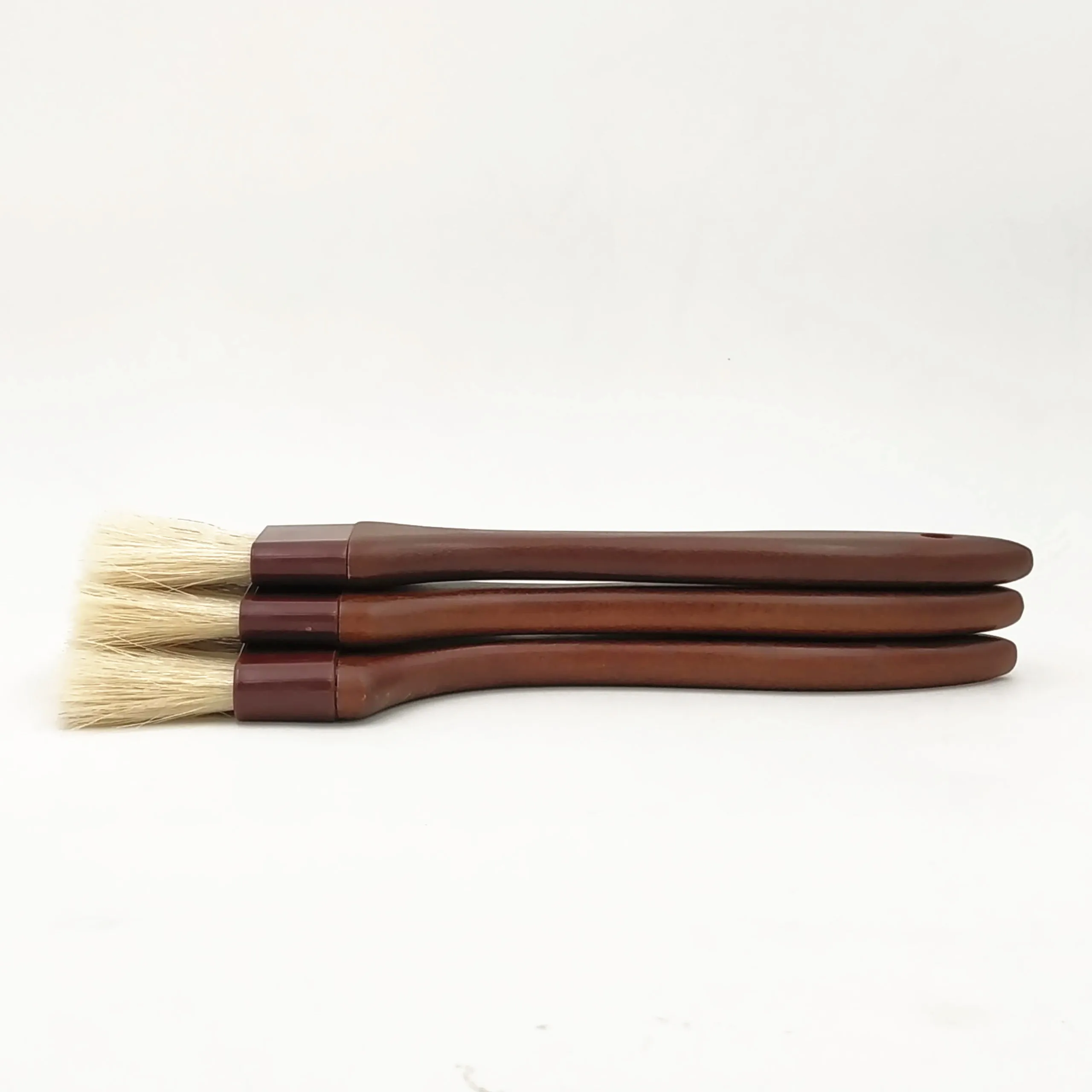 New Design Bbq Brush Bamboo Wood Basting Brush Walnut Wood Food Brush